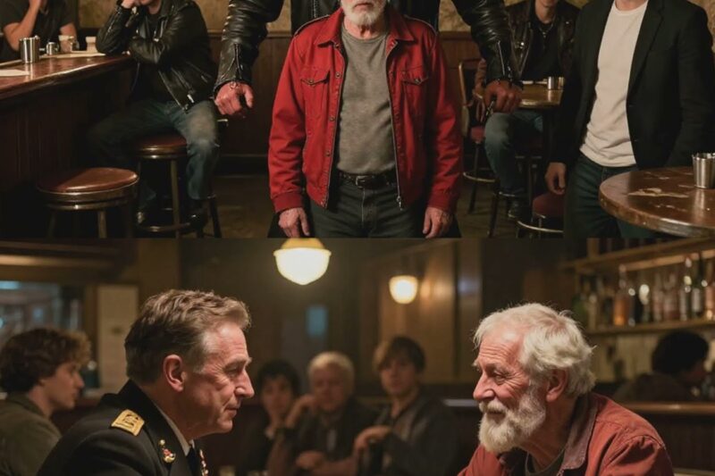“This Is My Spot” Barked the Biggest Biker in the Bar — Everyone Froze When the Old Vet Stood